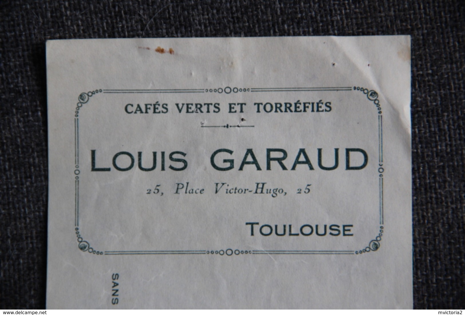 Lettre De Change - TOULOUSE, Louis GUIRAUD, Cafés Verts Et Torréfiés - Lettres De Change