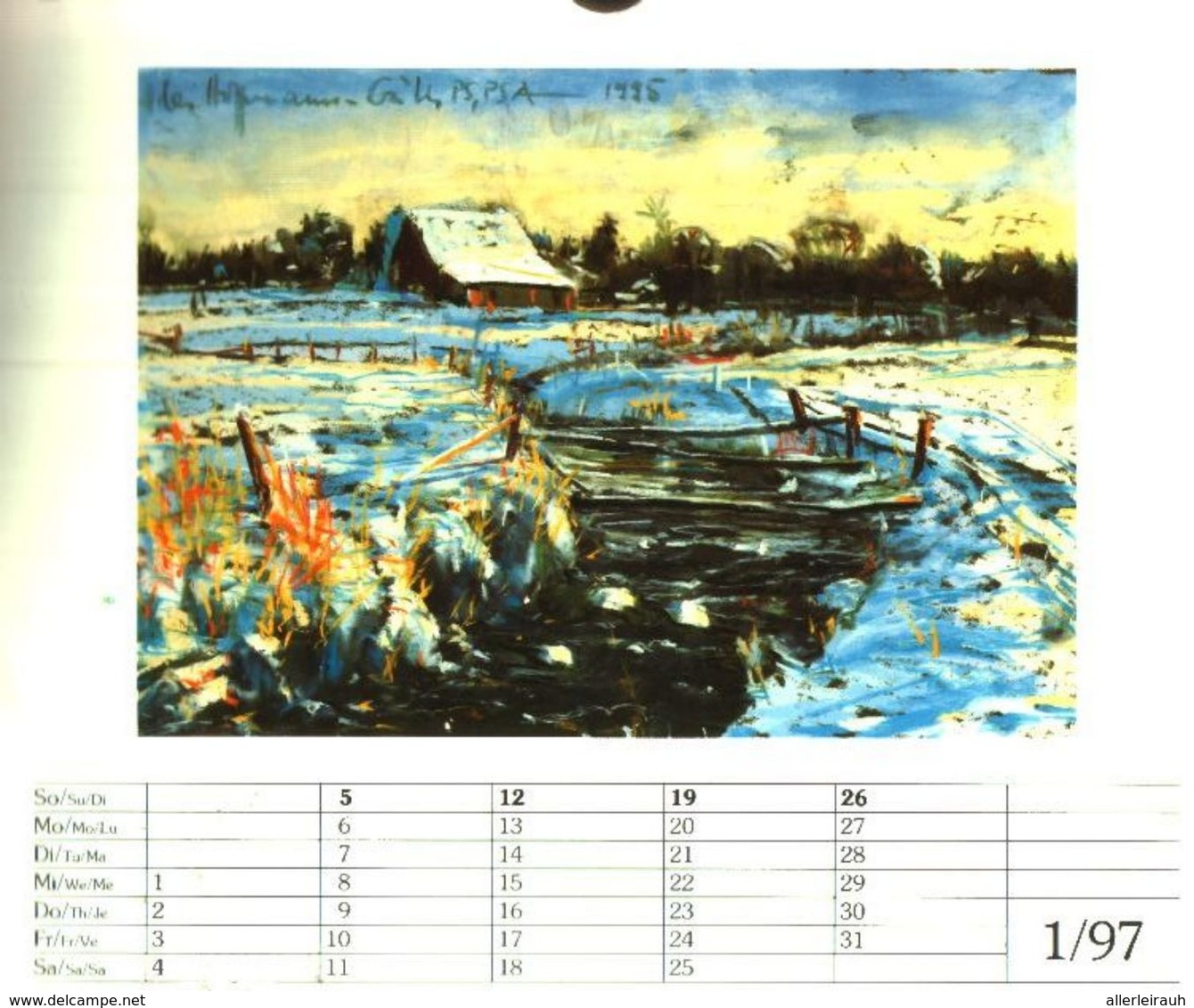 Landschaften In Pastell/ Kalender 1997 - Colis