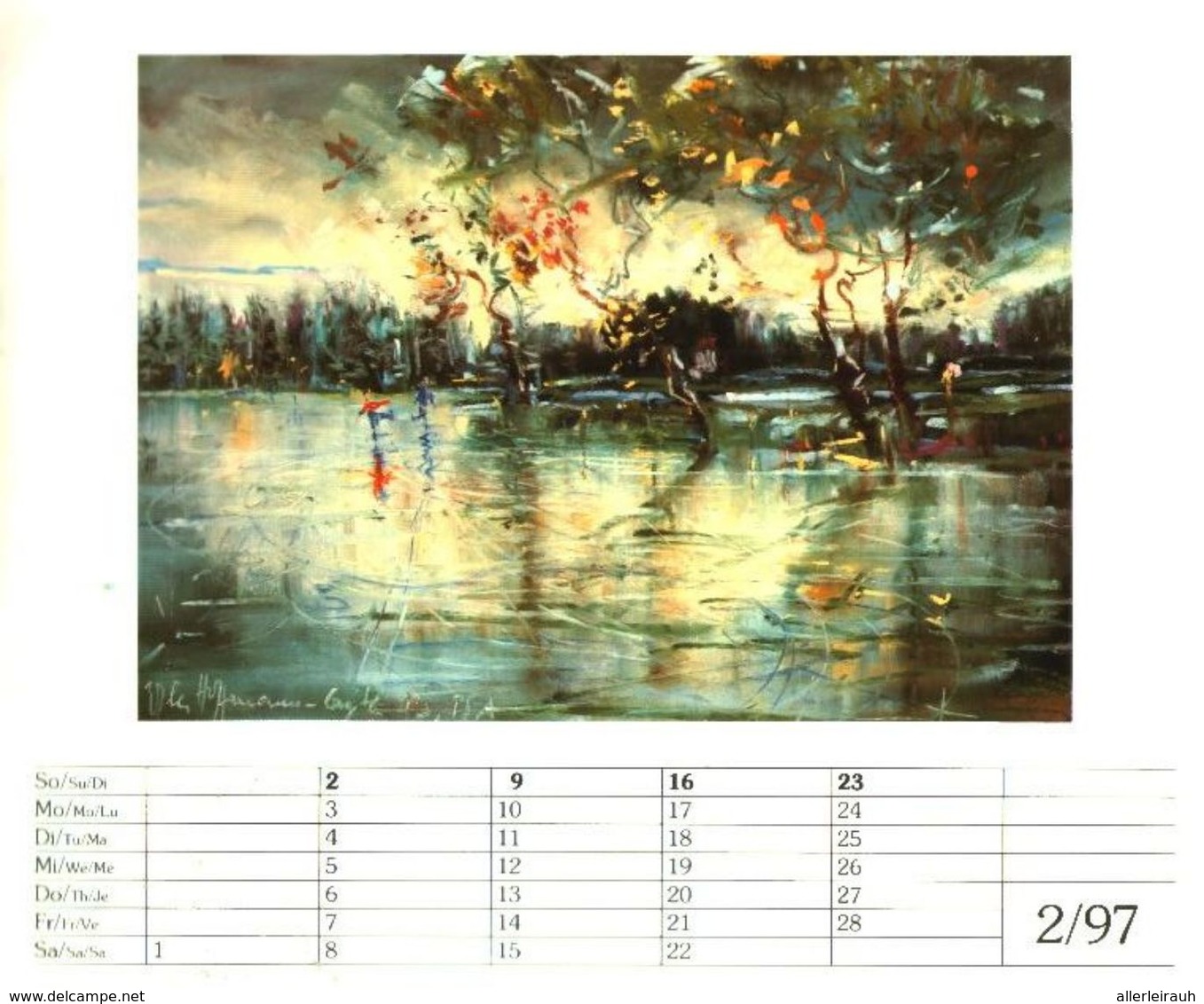 Landschaften In Pastell/ Kalender 1997 - Bücherpakete