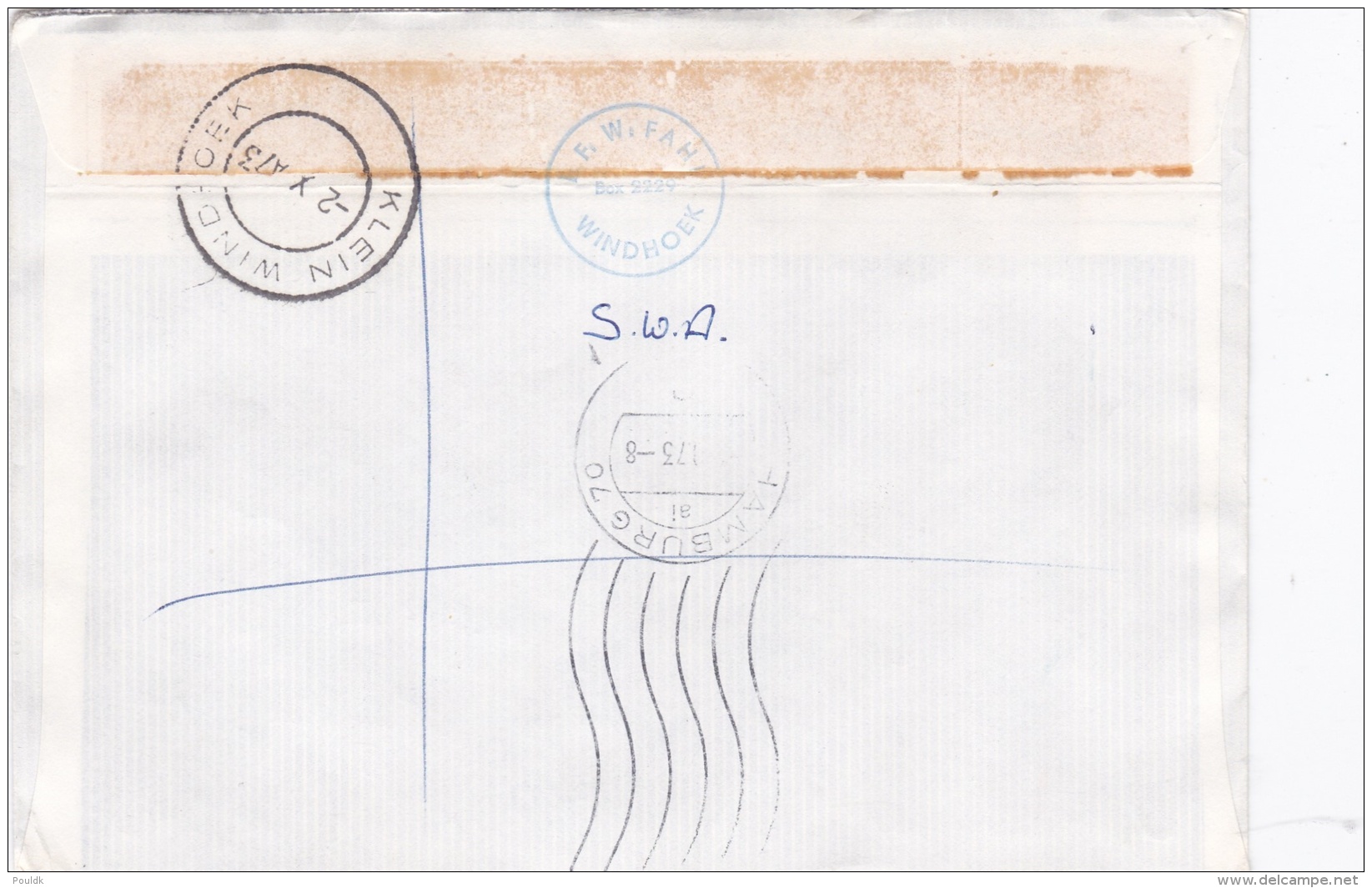 SWA Expres And Registered Cover Posted Klein Windhoek 1973 (G91-16) - Covers & Documents