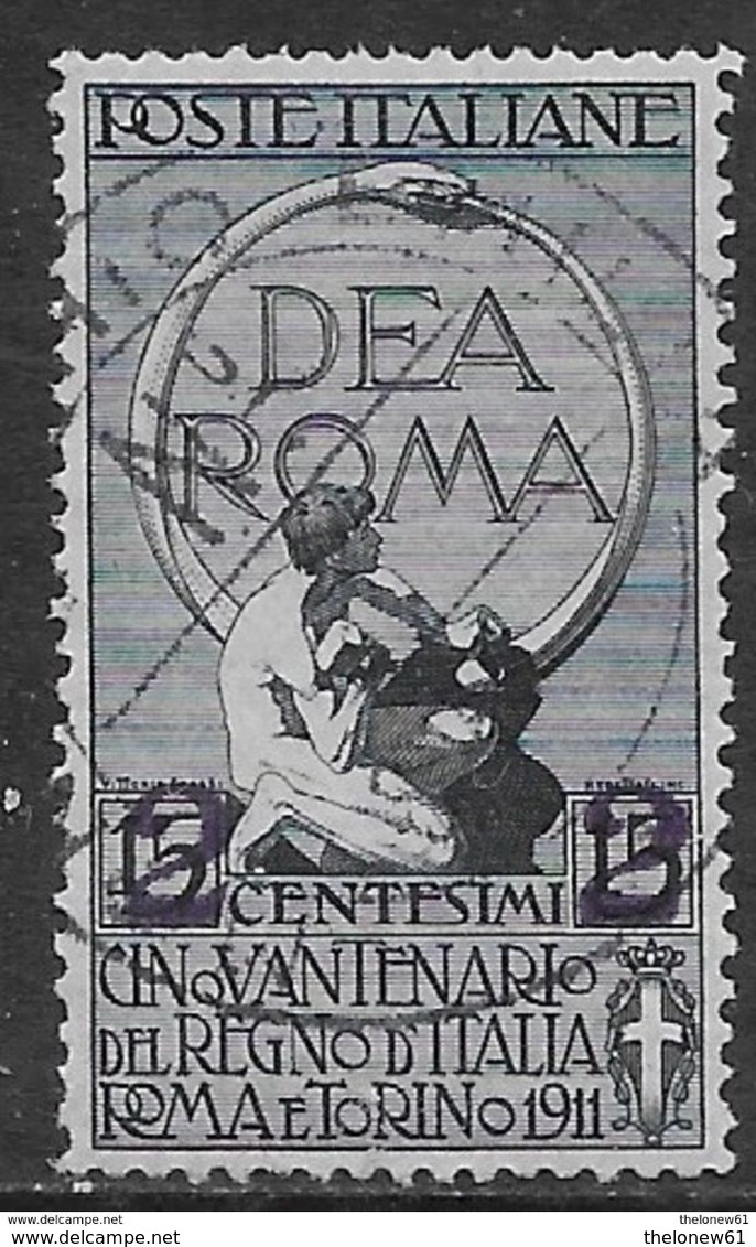 Italia Italy 1913 Regno Soprastampati C2 Sa N.101 US - Afgestempeld