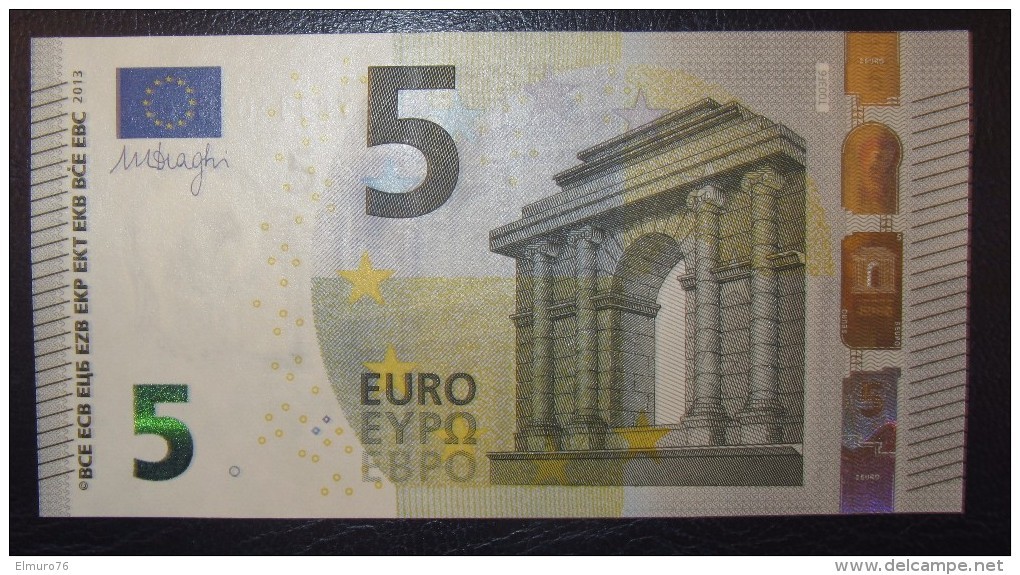 5 EURO T003F6 Ireland Serie TC Draghi Perfect UNC - 5 Euro