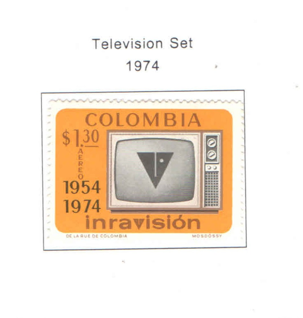 Colombia PA 1974 Set TV.  Scott.C595+See Scans On Scott.Page - Colombia