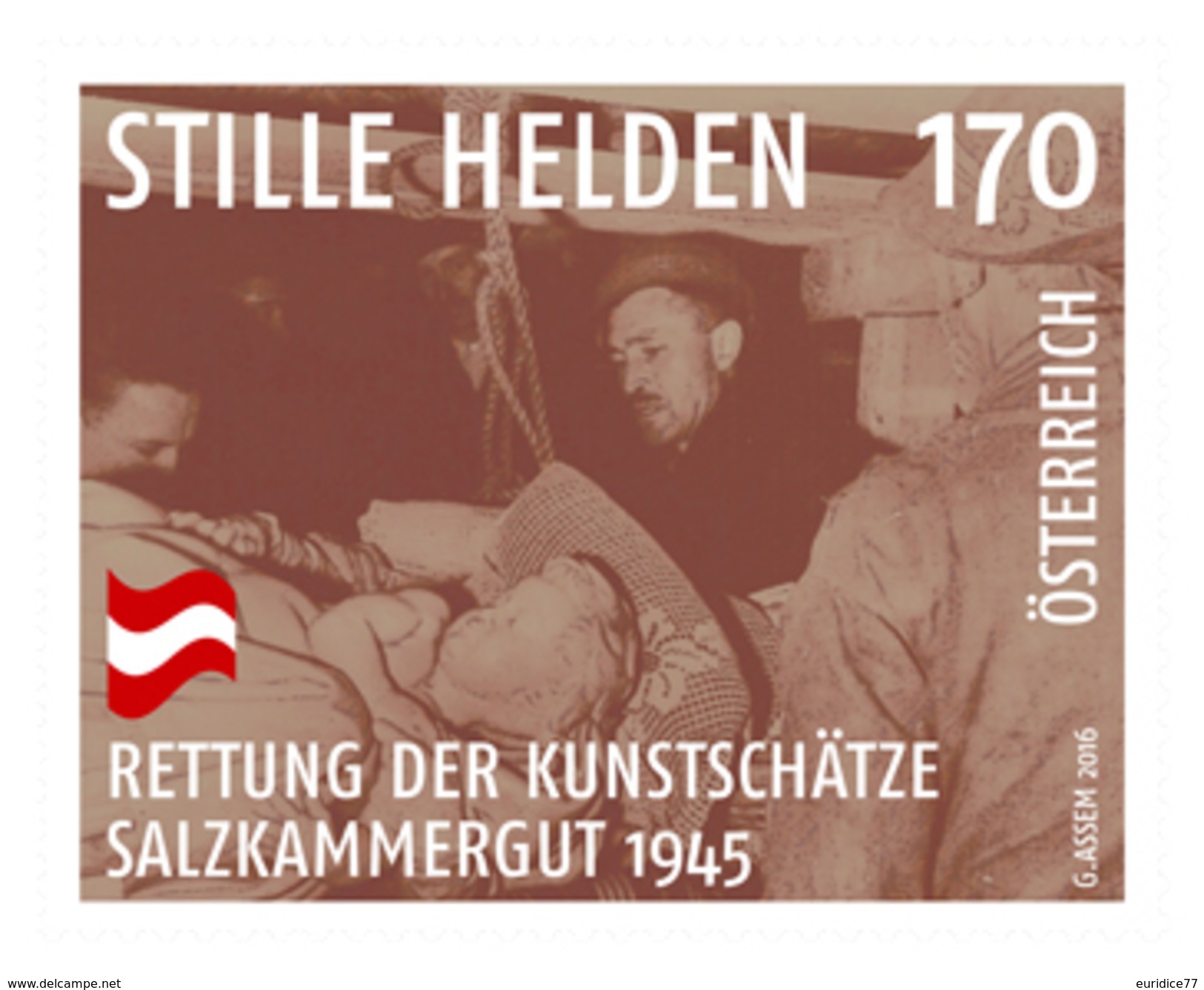 Austria 2016 - Stille Helden - Rettung Der Kunstschätze, Salzkammergut 1945 Mnh - Nuovi