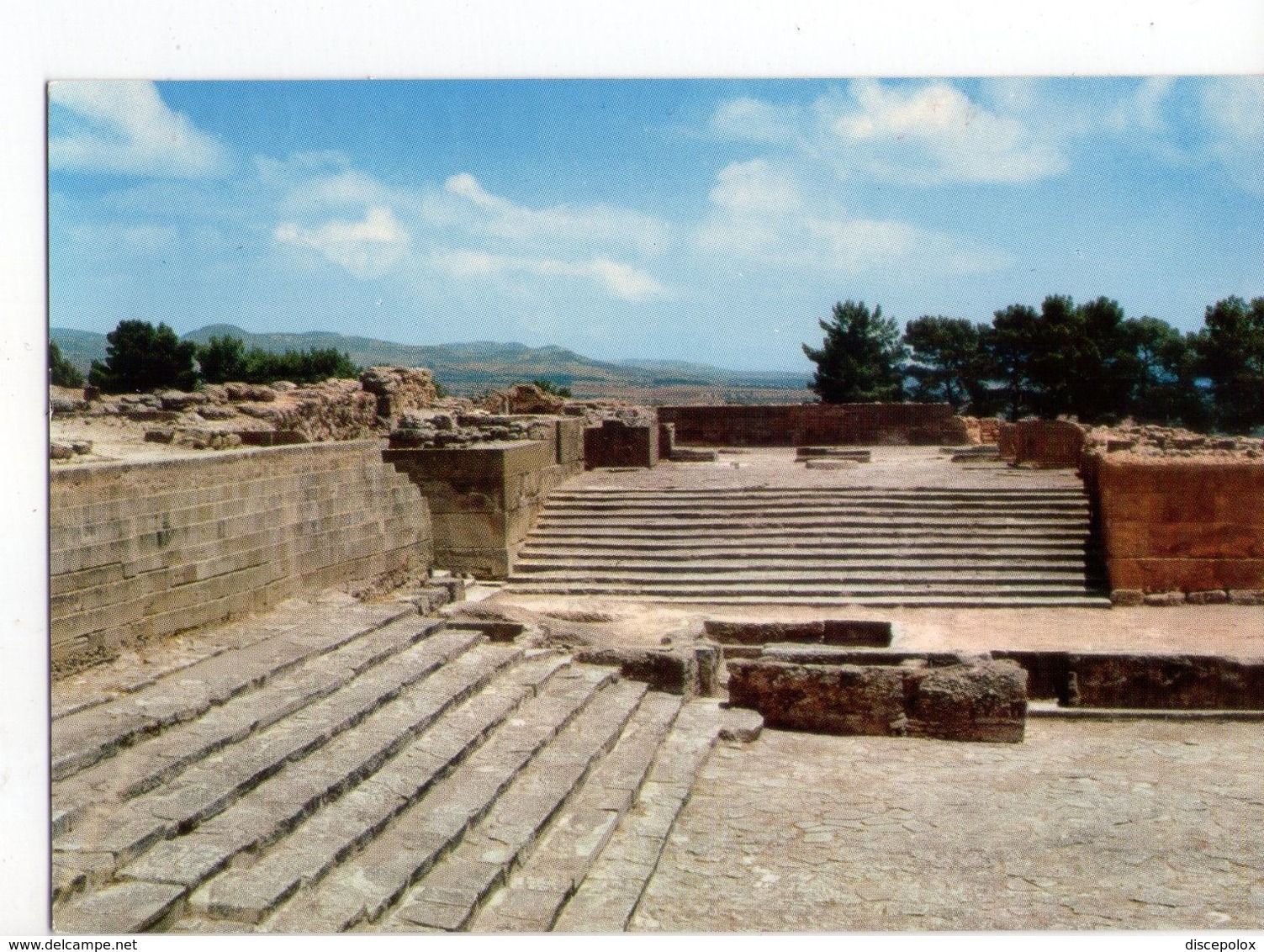 U2658 Postcard: Greece, Phaestos, Le Theatre - Festo, Il Teatro E La Scala _ Not Writed - Grecia