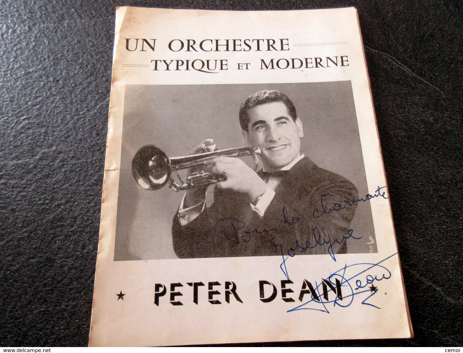 Publicité Dédicacée De L'orchestre PETER DEAN - Autres & Non Classés