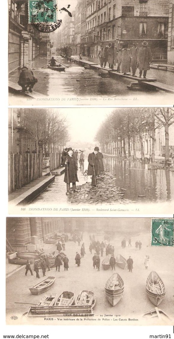 LOT 19 CPA Inondations De Paris - Crue De La Seine - Janvier 1910 - Inondations De 1910