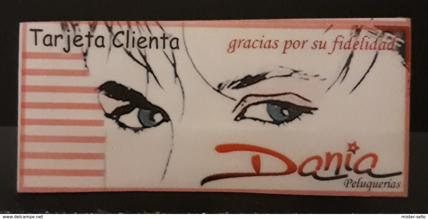 PELUQUERÍA DANIA. TARJETA DE CLIENTA. - Tarjetas De Visita