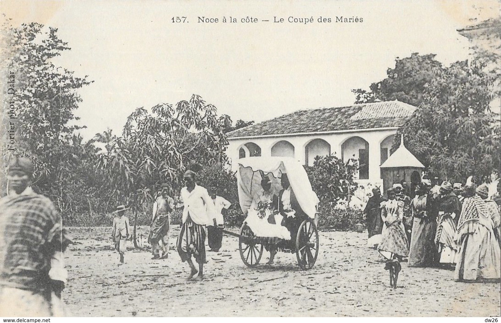 Afrique, Sénégal - Noces à La Côte, Le Coupé Des Mariés (pousse-pousse) 1903 - Carte N° 157 Non Circulée - Afrique