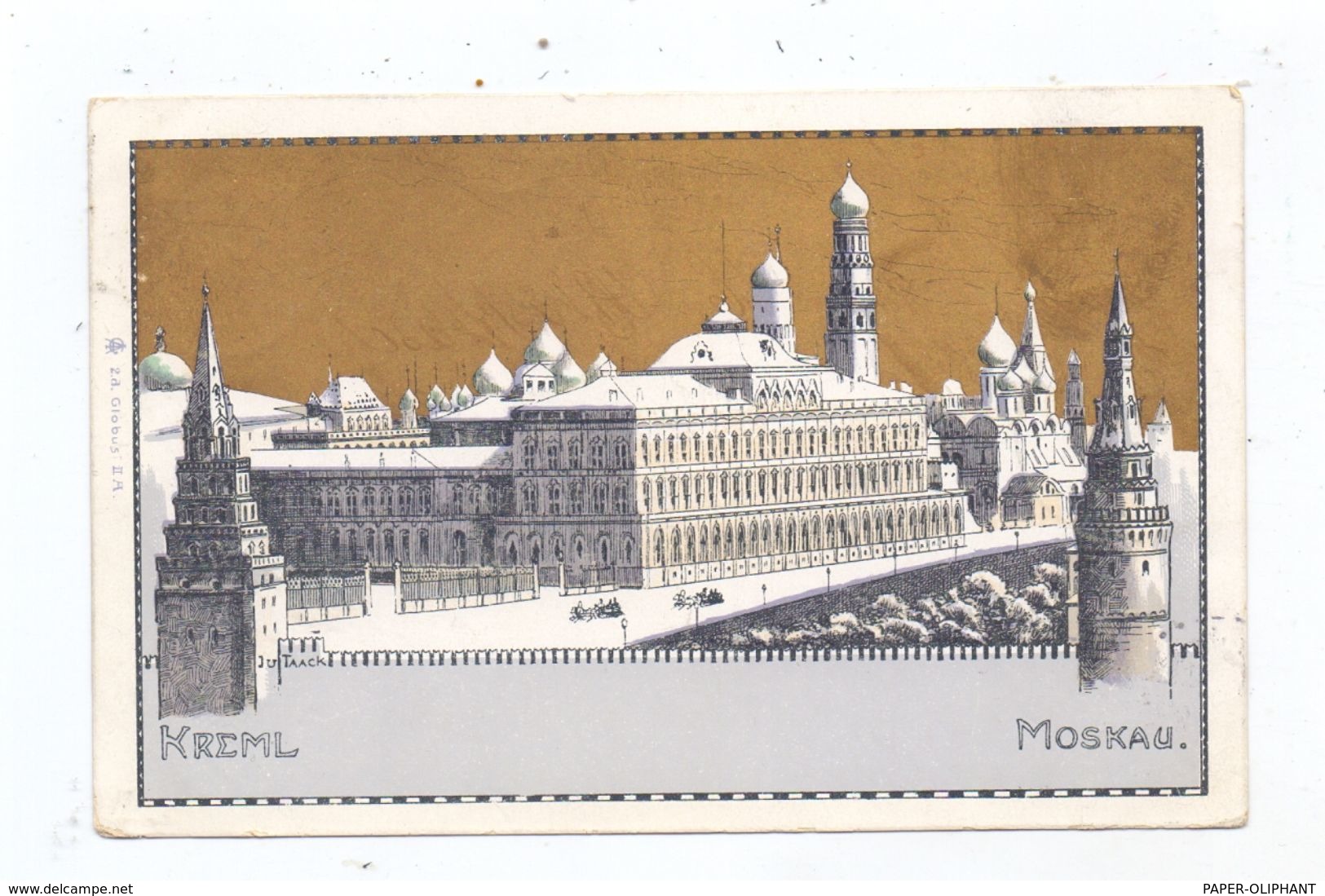 RU 101000 MOSKWA / MOSKAU / MOSKOW - Kreml, Goldglanz-Litho, 1899 - Rusia