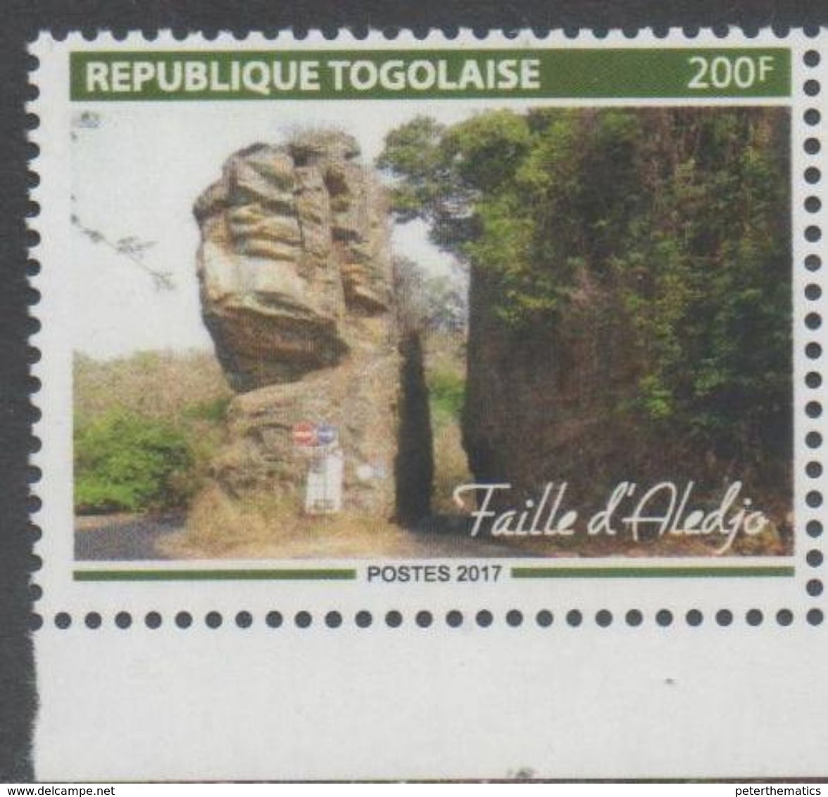 TOGO, 2017, MNH, ALEDJO FAULT, LANDSCAPE,  1v - Other & Unclassified