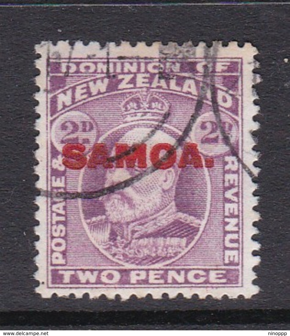 Samoa SG 117 1914 New Zealand Stamp Overprinted,two Penny Mauve,used - Samoa