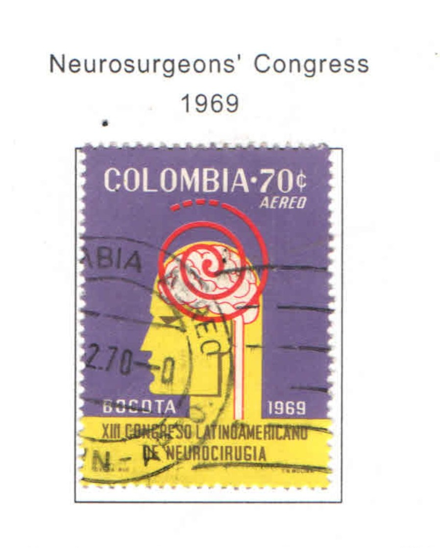 Colombia PA 1969 Congr.Neuro    Scott.C519+ Se Scan On Scott.Page - Colombia