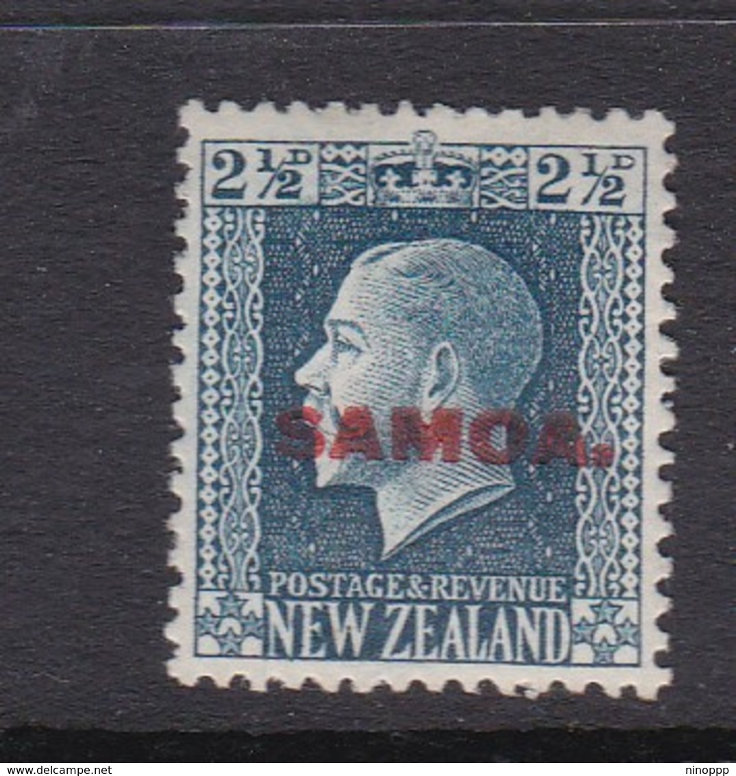 Samoa SG 139 1916-19 New Zealand Stamp King George V Overprinted,two And Half Pence Blue,Mint Hinged - Samoa