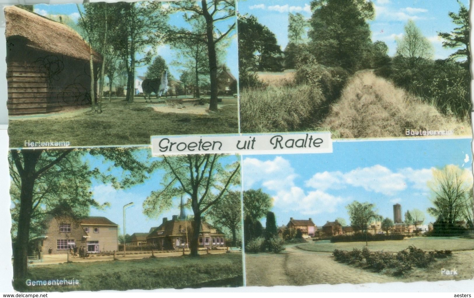 Raalte; Groeten Uit Raalte, Vier-luik - Niet Gelopen. (Veldhuis - Raalte) - Other & Unclassified