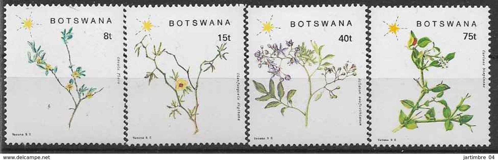 1988 BOTSWANA 595-98** Fleurs - Botswana (1966-...)