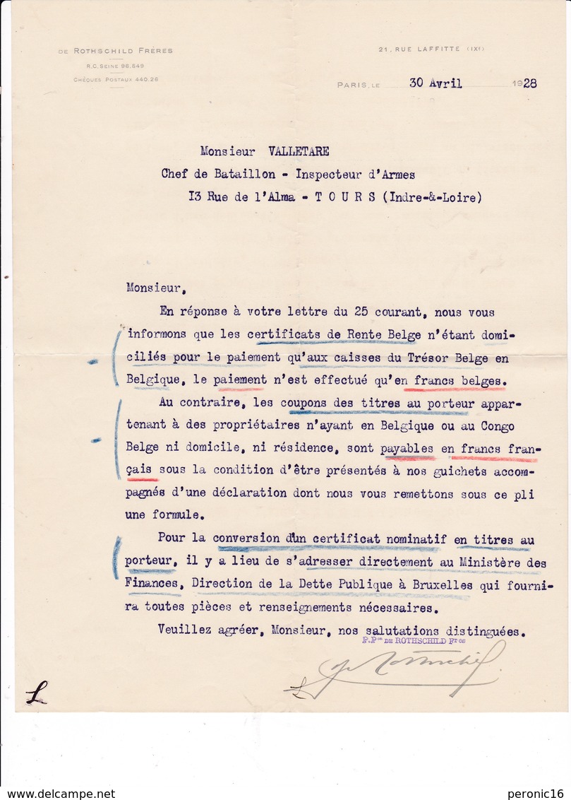 Rare lot de documents officiels : dette publique belge, paiement des coupons, Bruxelles, 1928-1931-1937