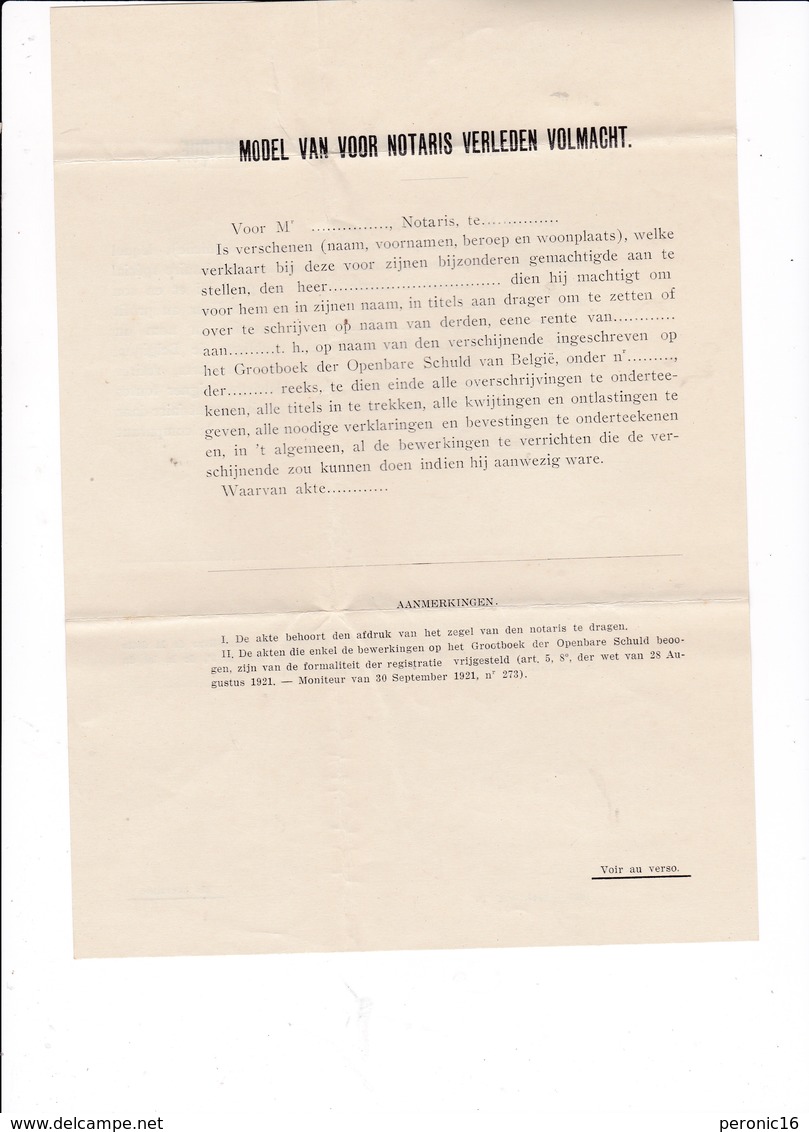 Rare lot de documents officiels : dette publique belge, paiement des coupons, Bruxelles, 1928-1931-1937