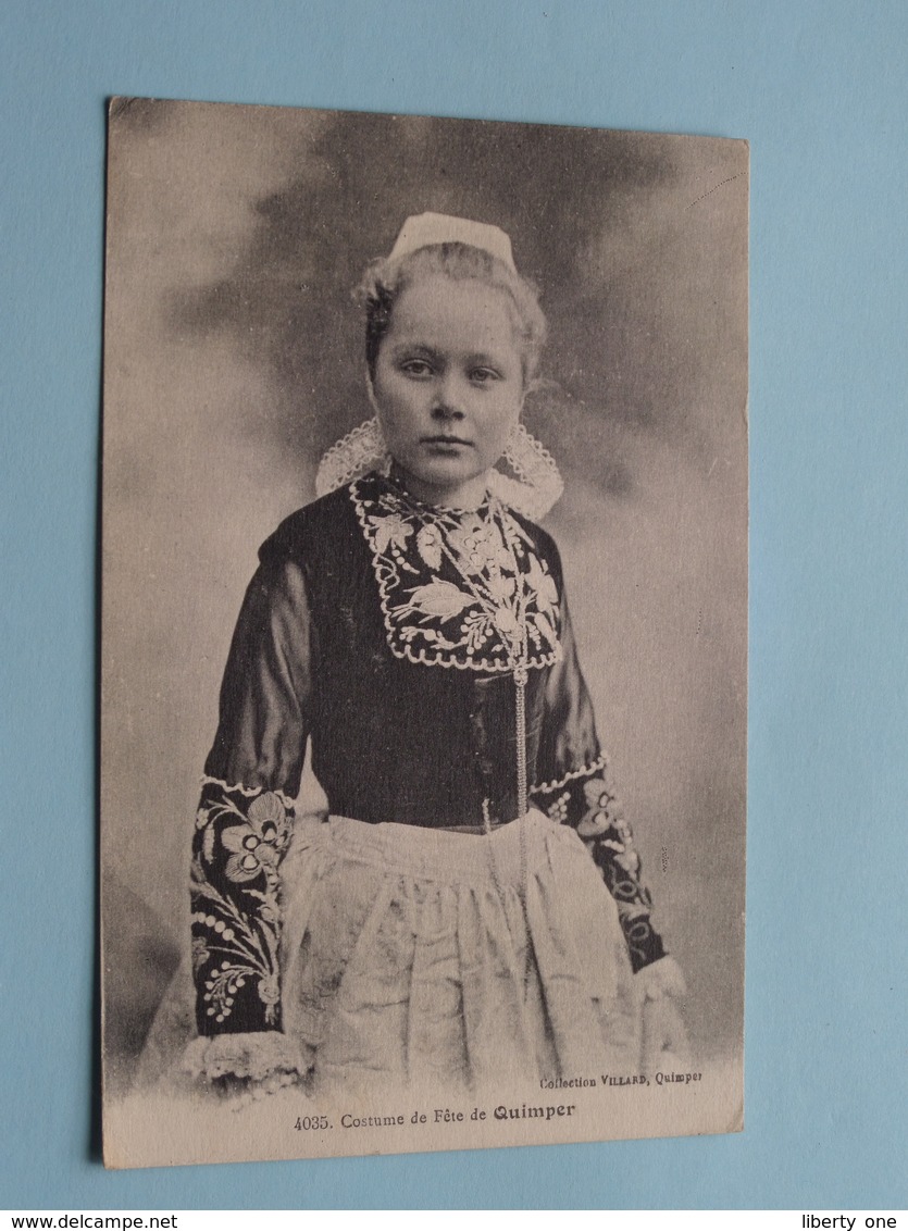 Costume De Fête De QUIMPER ( 4035 ) Anno 1926 ( Voir Photo Svp ) ! - Bretagne