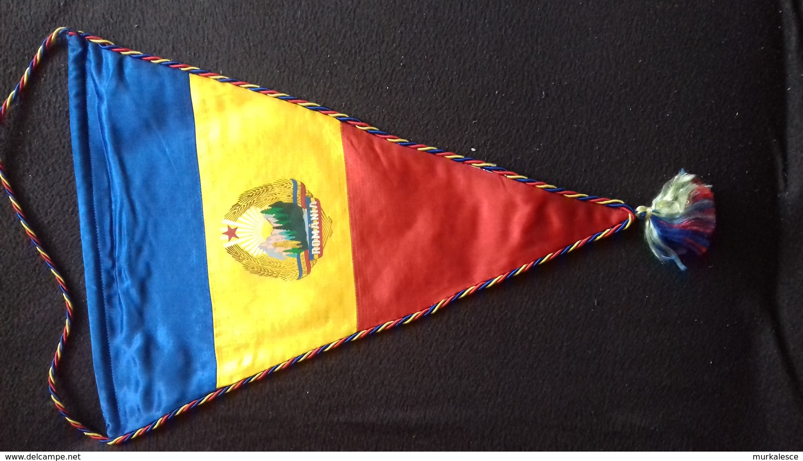 1708   ROMANIA  ORIGINAL  OLIYMPIC   FLAG   44 X 30 CM - Apparel, Souvenirs & Other