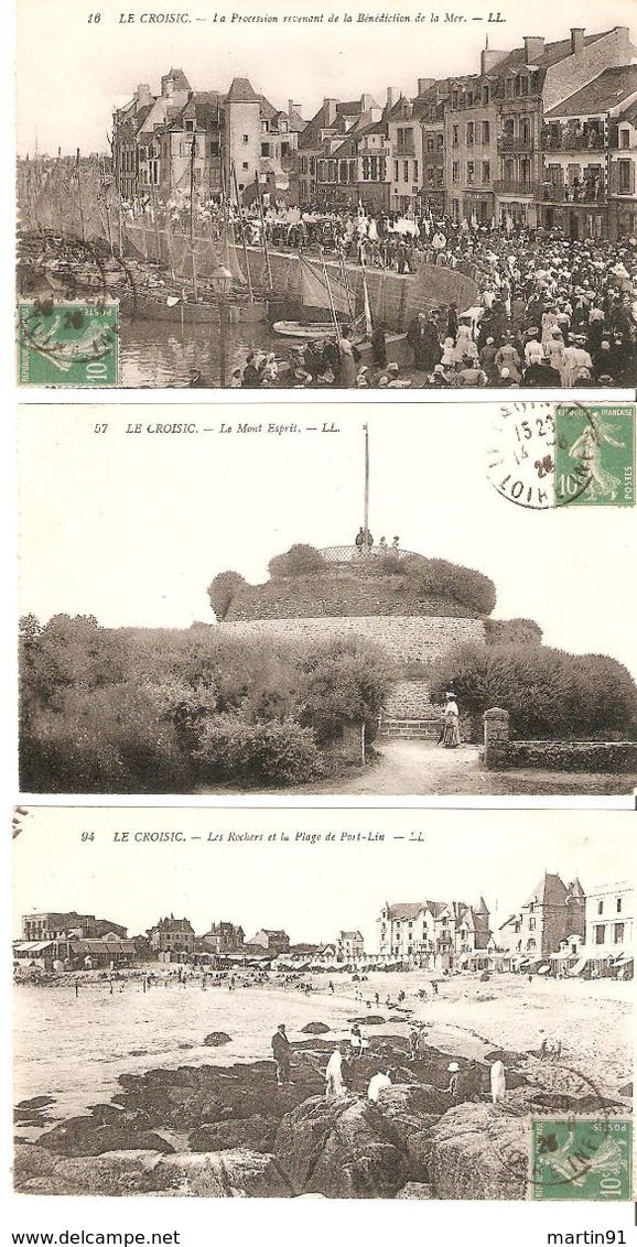 LOT 13 CPA Pouliguen / St Brévin Pins / Les Moutiers / St- Nazaire / Pornichet / Pornic / Bernerie / Ste Marie / Croisic - Autres & Non Classés