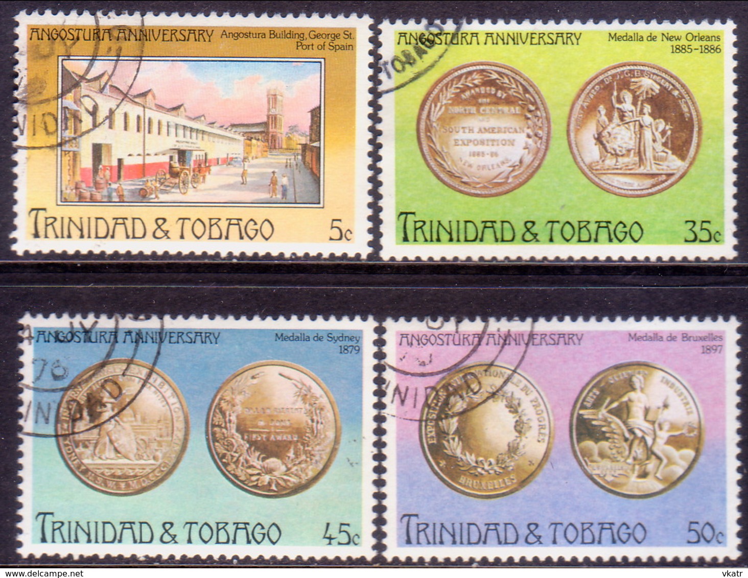 TRINIDAD & TOBAGO 1976 SG #468-71 Compl.set Used Angostura Bitters - Trinidad & Tobago (1962-...)