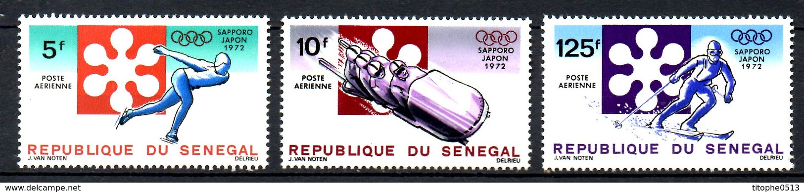 SENEGAL. PA 113-5 De 1972. J.O. De Sapporo/Bobsleigh/Ski/Patinage. - Winter 1972: Sapporo