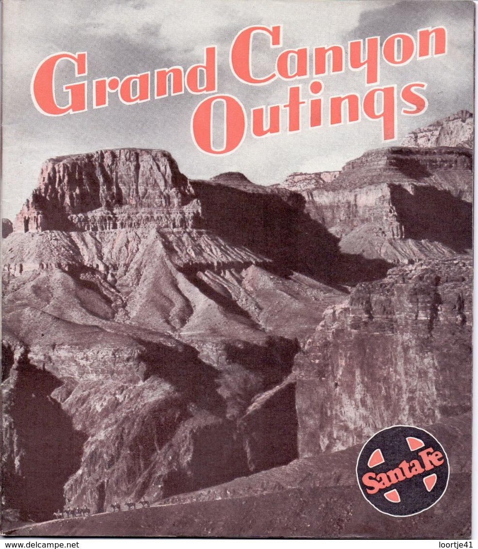 Brochure Toerisme Tourisme - Grand Canyon Outings - Santa Fe - 1937 - Dépliants Touristiques