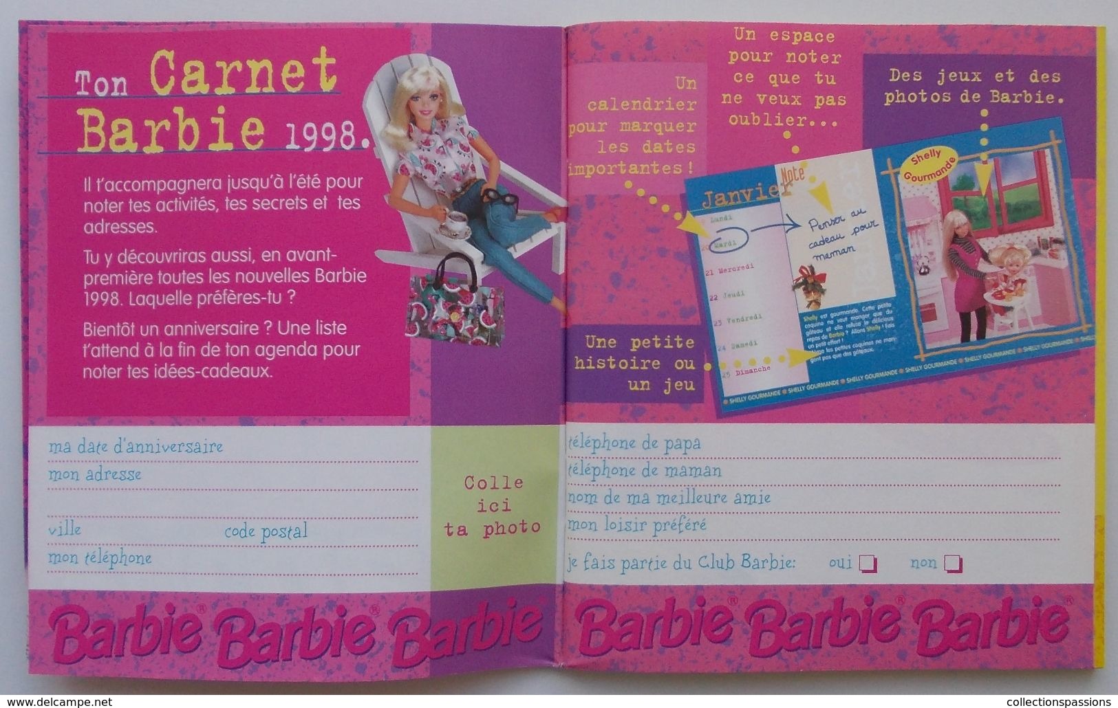 - Carnet 98 Barbie. Neuf - - Barbie