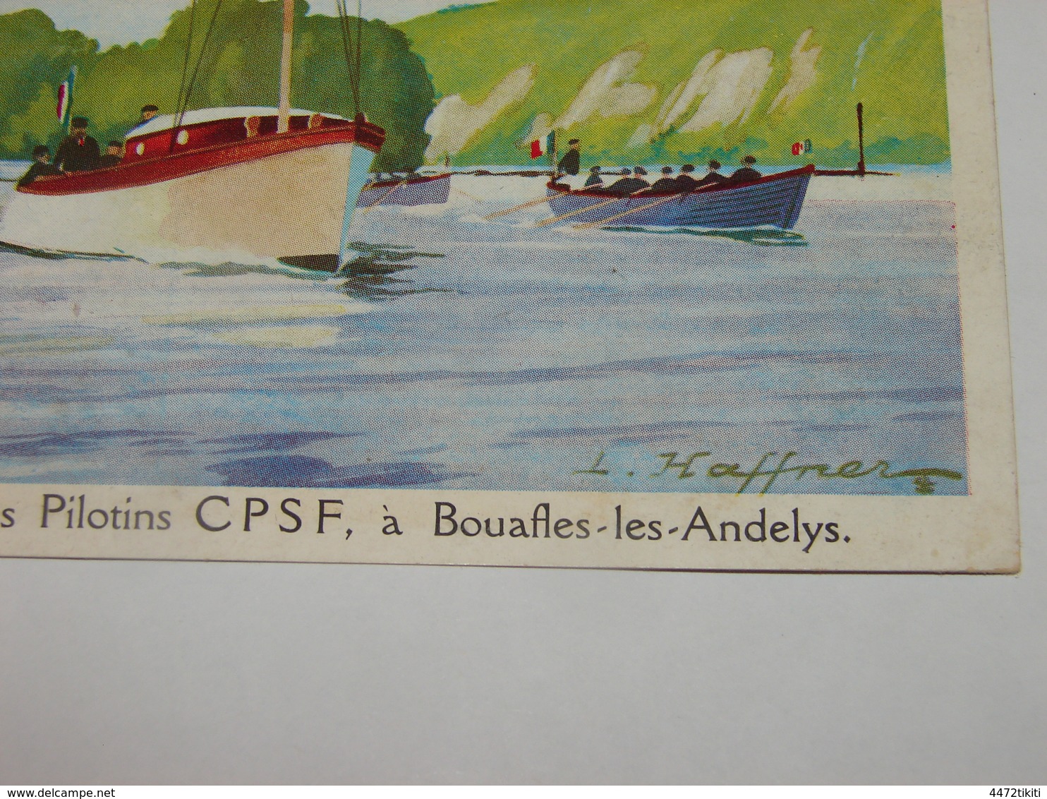 C.P.A.Ligue Maritime & Coloniale - Camp Des Pilotins - CPSF - Bouafles Les Andelys - Illustrateur : Haffner - SUP (S1) - Haffner