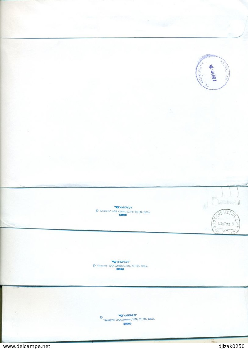 Kazakhstan. Four Envelope Passed The Mail. - Kazakhstan