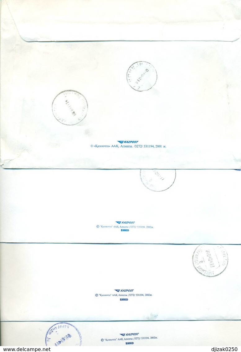 Kazakhstan. Four Envelope Passed The Mail. - Kazakhstan