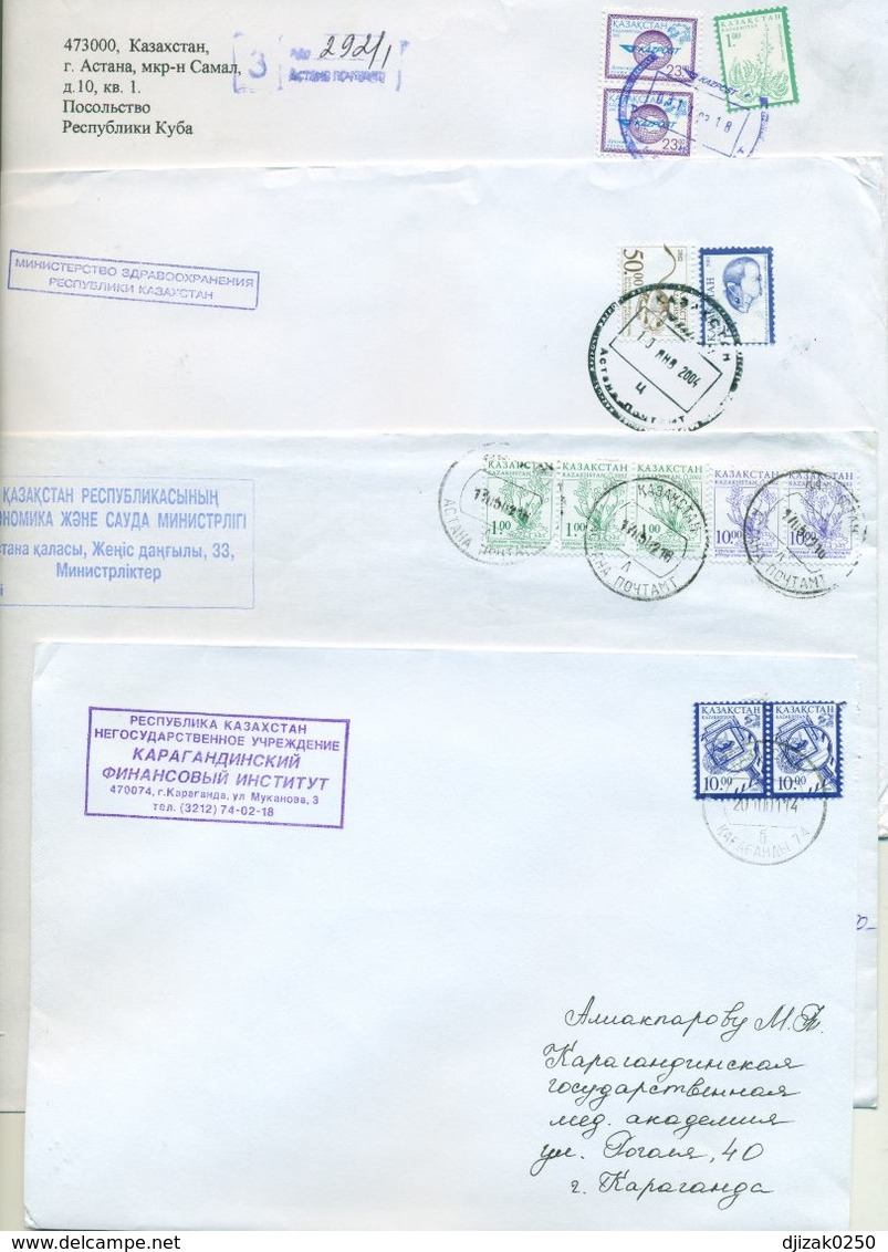 Kazakhstan. Four Envelope Passed The Mail. - Kazakhstan