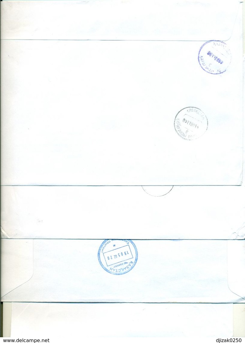 Kazakhstan. Four Envelope Passed The Mail. - Kazakhstan