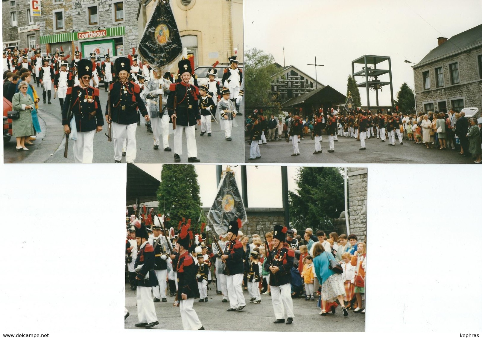 BIESMEREE : Lot De 9 Photos - Marche Entre Sambre Et Meuse 1997 - Mettet