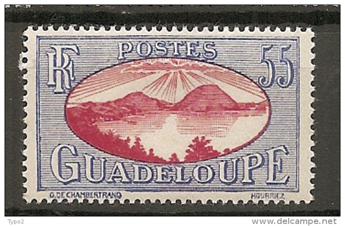 GUADELOUPE -  Yv. N°  110A  *  55c  Rade Des Saintes   Cote 1,5 Euro  BE 2 Scans - Neufs