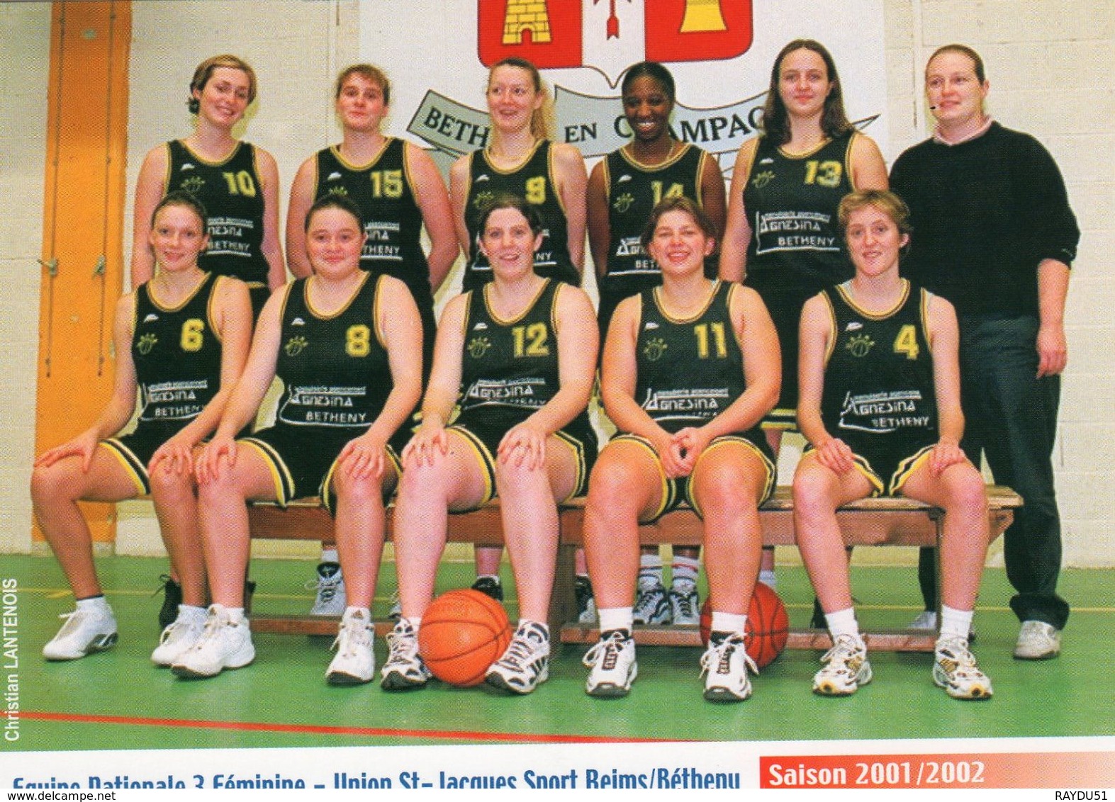 SAINT JACQUES SPORT  Groupe De La Saison 2001/2002 - Basket-ball