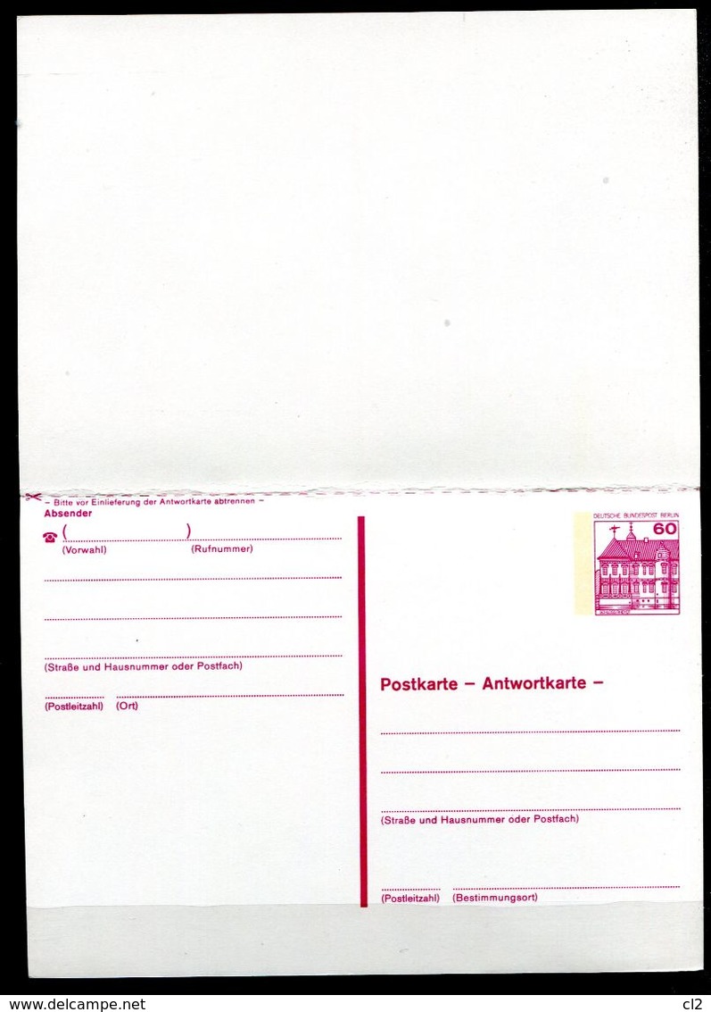 BERLIN - Ganzsachen Michel P125 (Briefmarkenschau Zum Berlin) - Postcards - Used