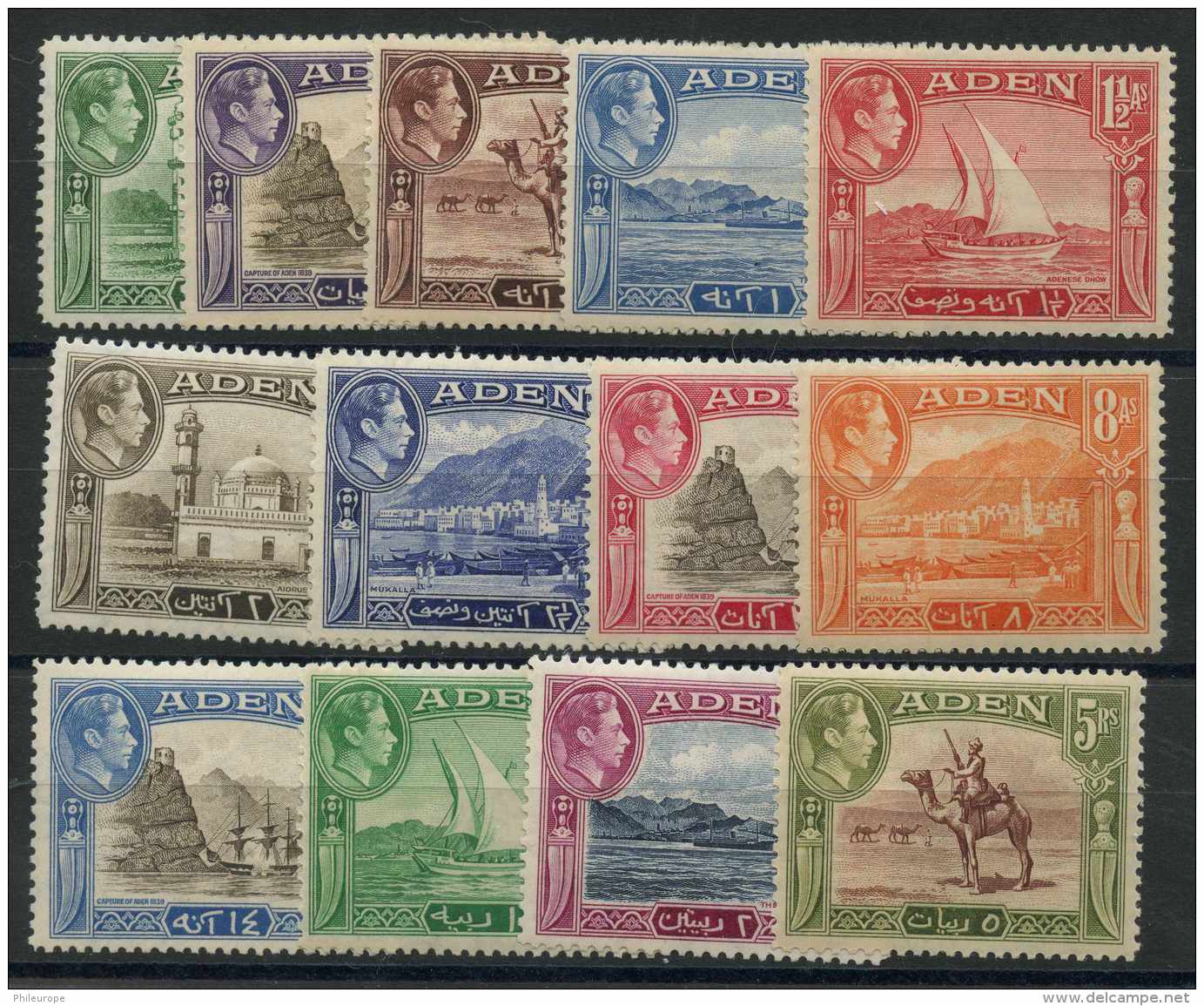 Aden (1939) N 16 A 27 (charniere) - Yémen