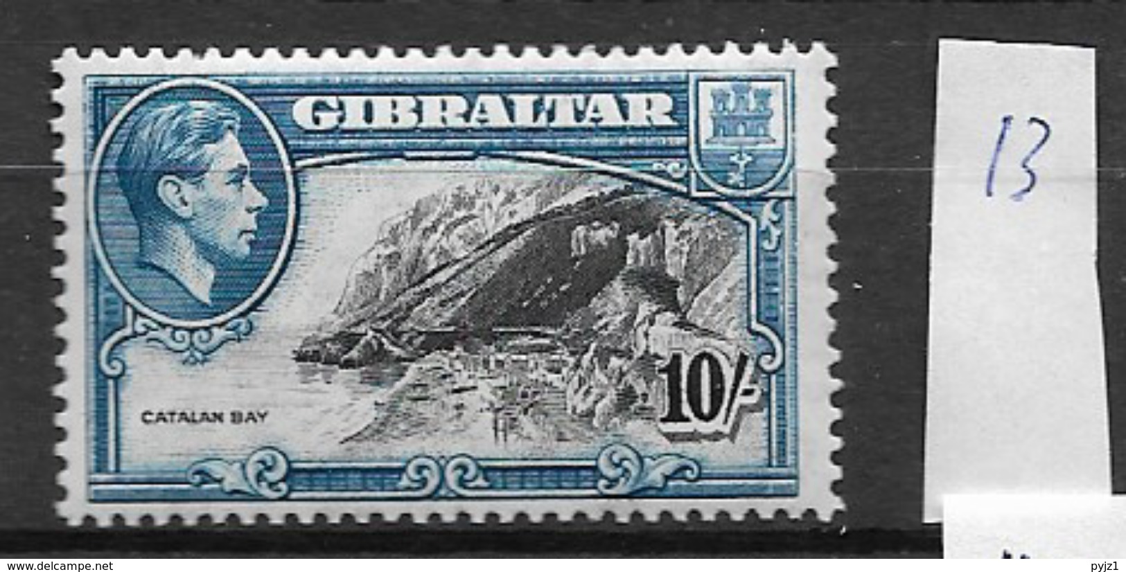 1938 MNH Gibraltar, Perf 13 - Gibraltar