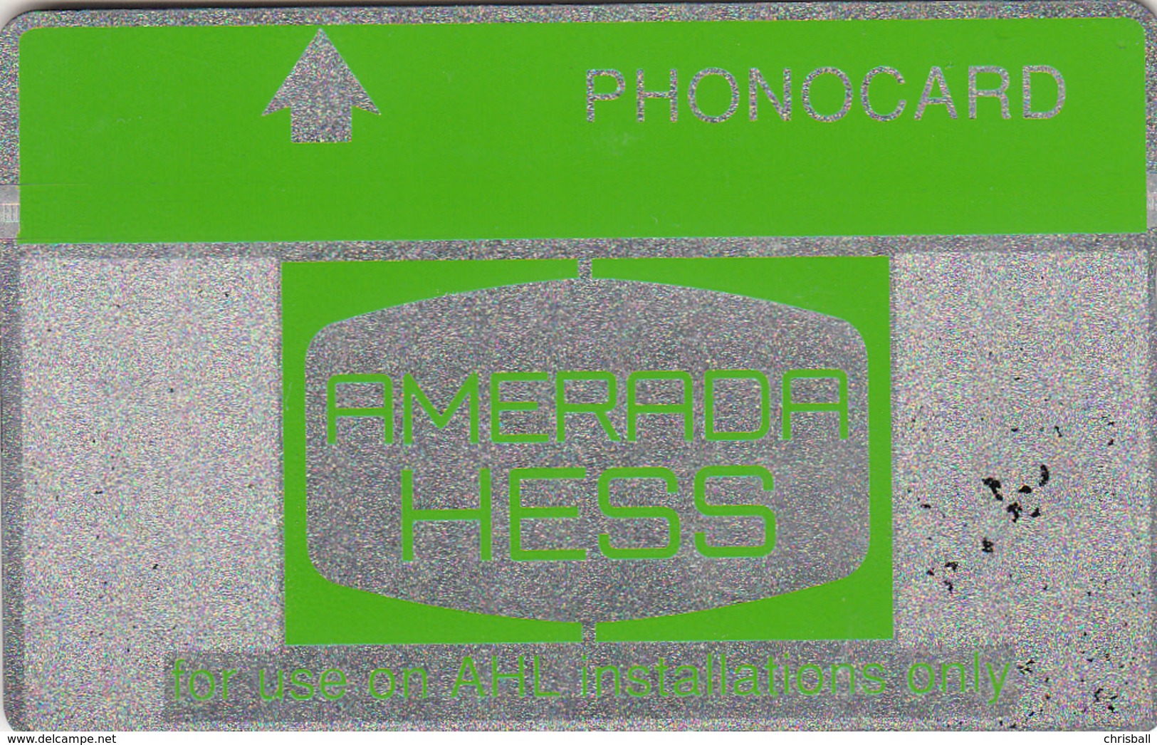 BT  Oil Rig Phonecard- Amerda Hess - 40units - Superb Fine Used Condition - [ 2] Oil Drilling Rig