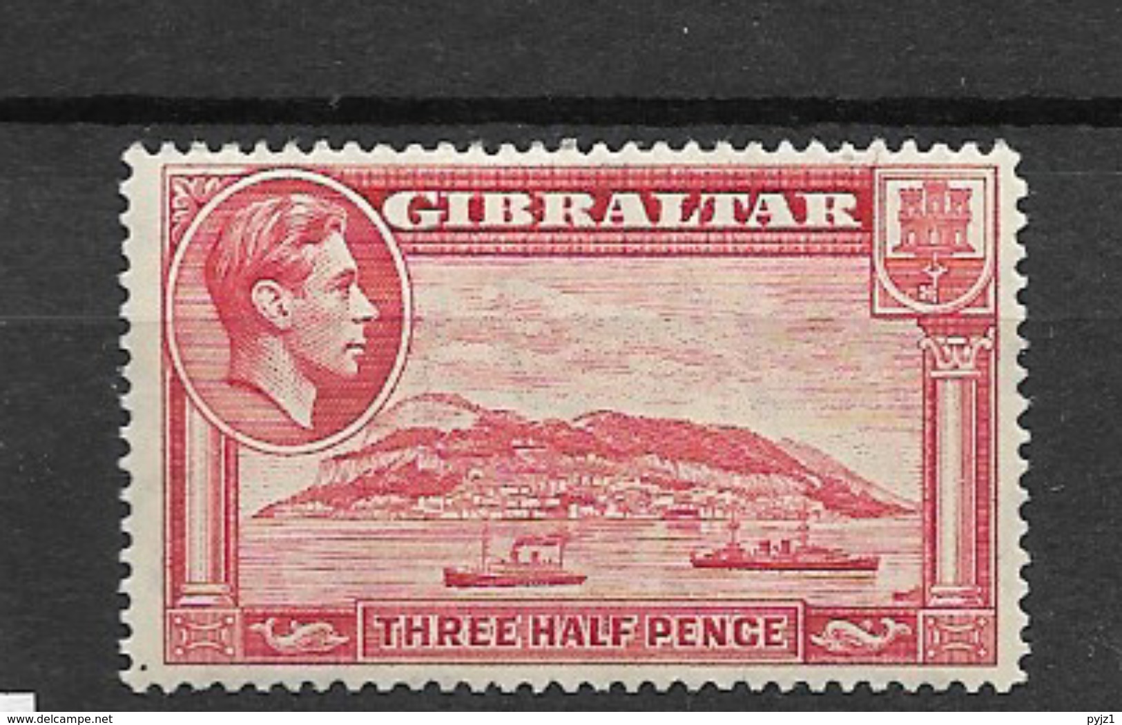 1938 MH Gibraltar, Perf 14 - Gibraltar