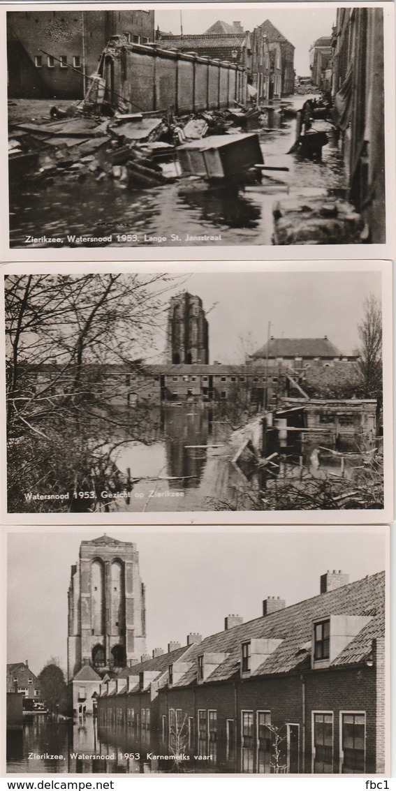 Pays-Bas - Lot De 11 Cartes - Zierikzee - Watersnood 1953 - - Zierikzee