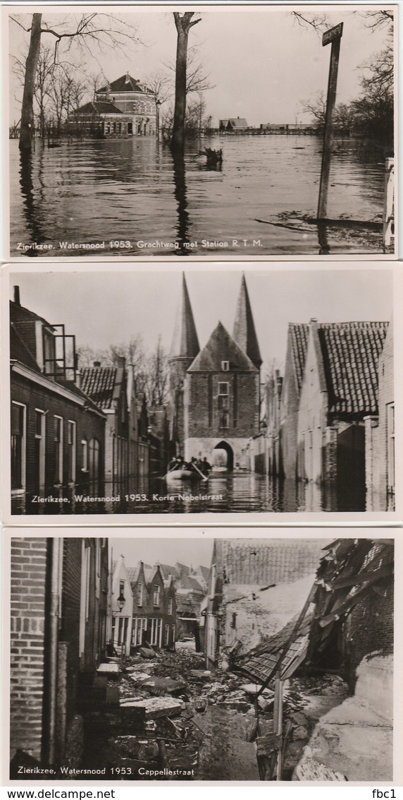 Pays-Bas - Lot De 11 Cartes - Zierikzee - Watersnood 1953 - - Zierikzee