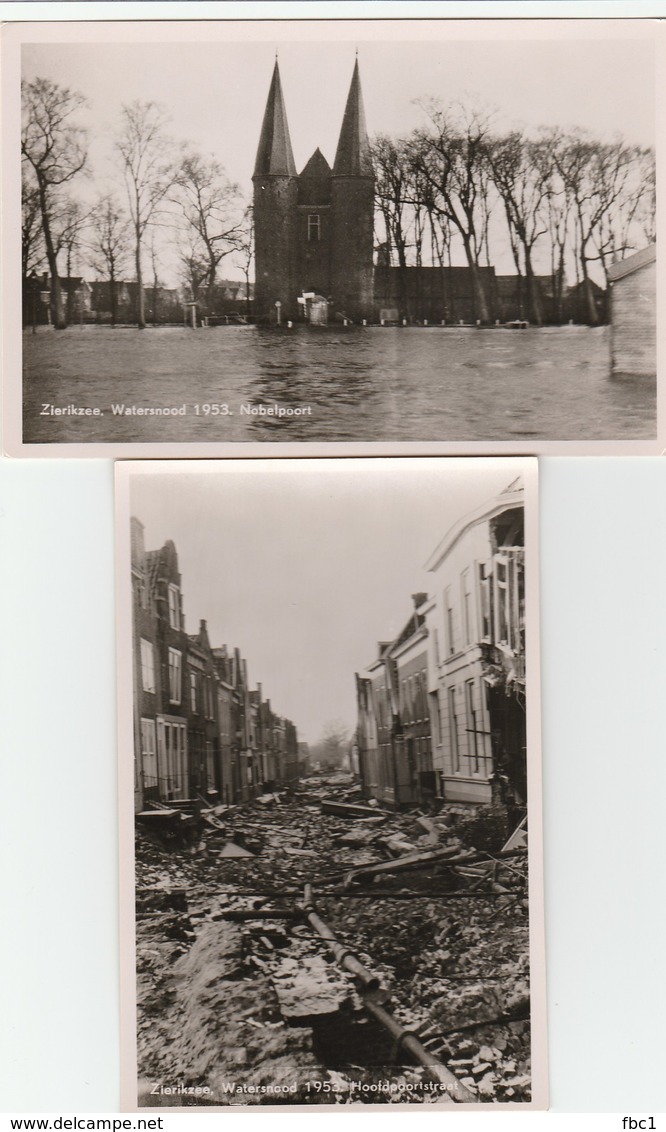 Pays-Bas - Lot De 11 Cartes - Zierikzee - Watersnood 1953 - - Zierikzee