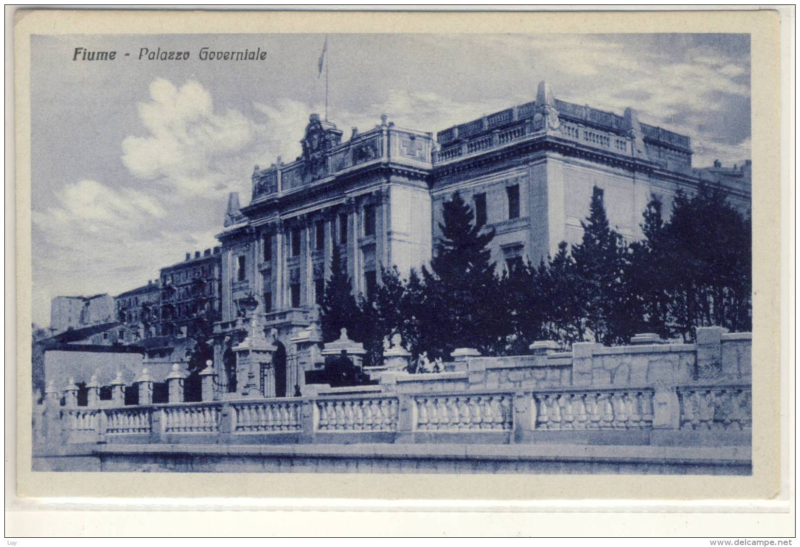 FIUME  RIJEKA  PALAZZO GOVERNIALE  1919 - Altri & Non Classificati