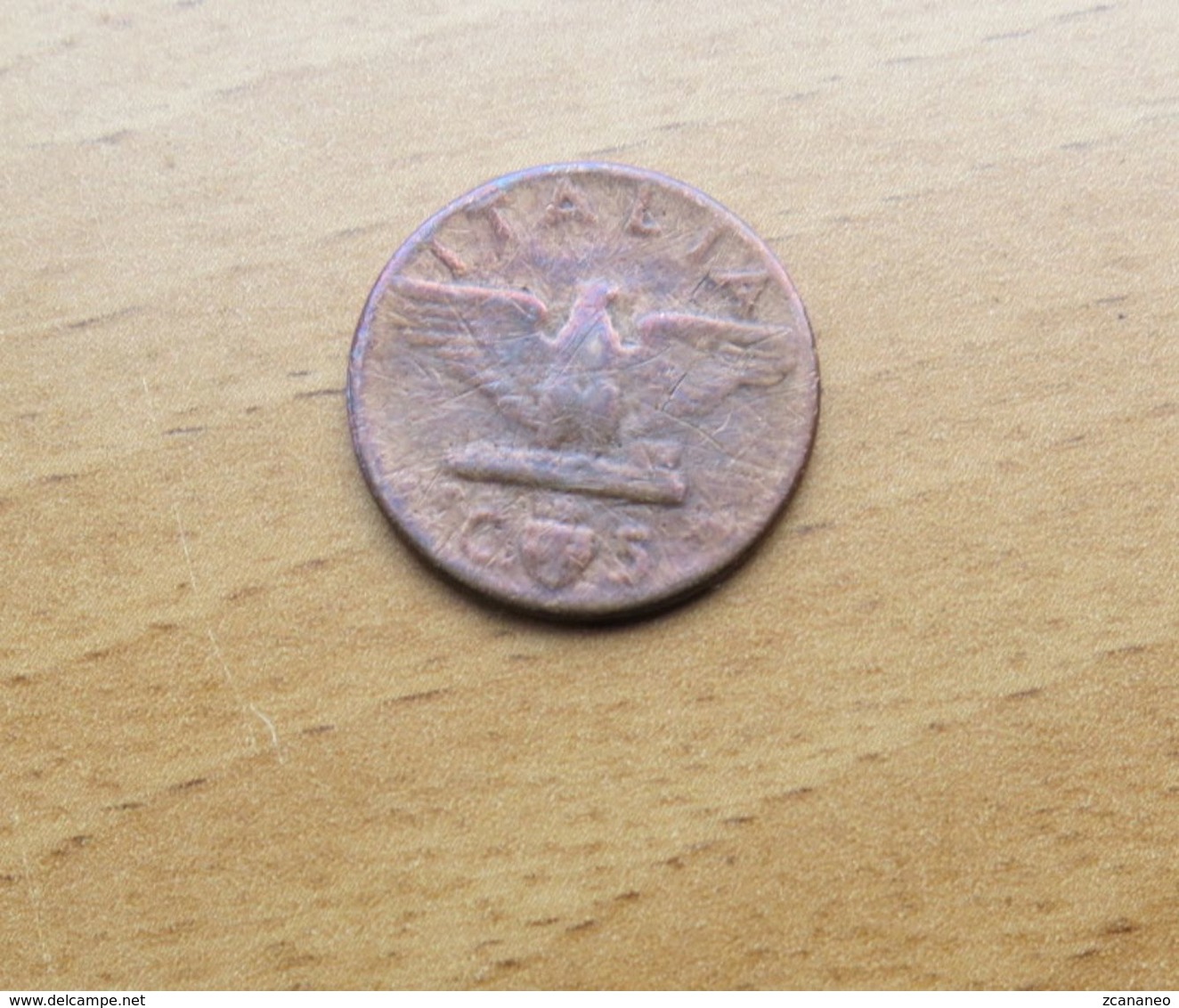 RIPRODUZIONE DI MONETA (FALSO D'EPOCA) 5 CENTESIMI 1936? SPIGA VITT. EMANUELE III° RE D'ITALIA - - Imitazioni