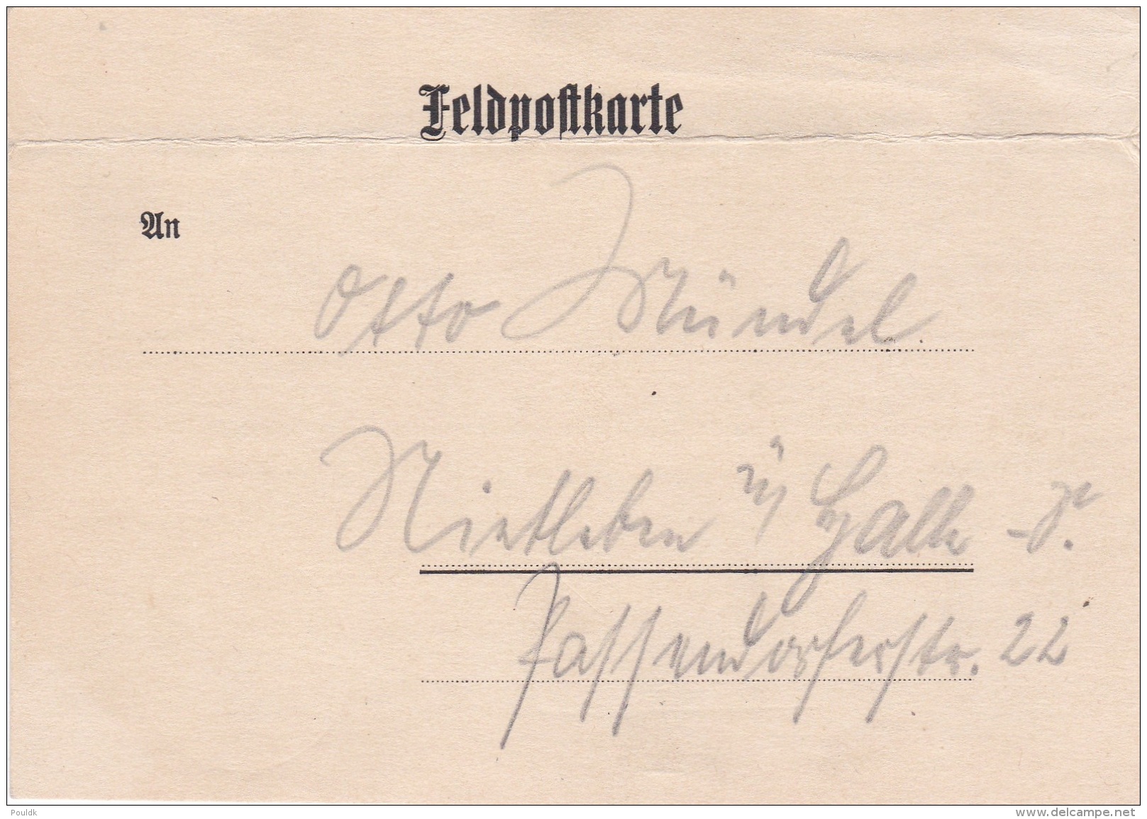 Feldpost WW2: Change Of Address - From The Start Of WW2 - 3. Fernsprech-Kompanie Korps-Nachrichten-Abteilung 44 FP 09602 - Militaria