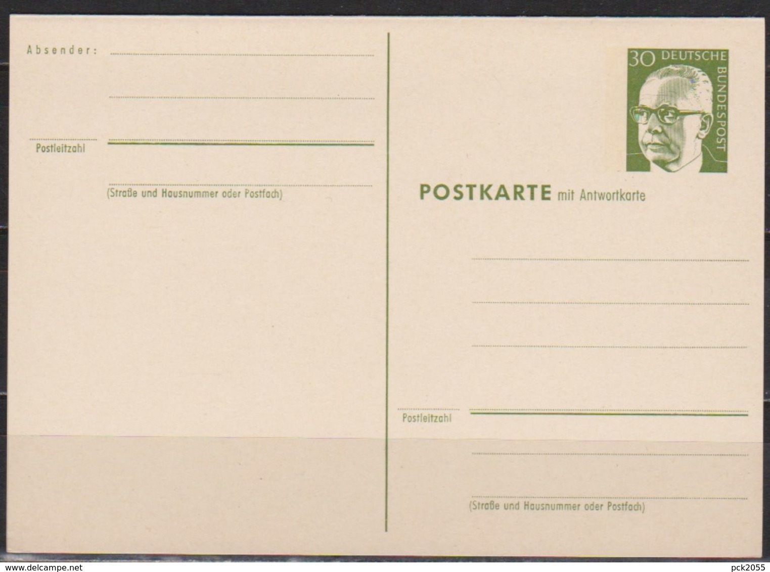 BRD Ganzsache 1972 MiNr. P 106 Mit Antwortkarte Ungelaufen ( D 5986 ) Günstige Versandkosten - Postkarten - Ungebraucht