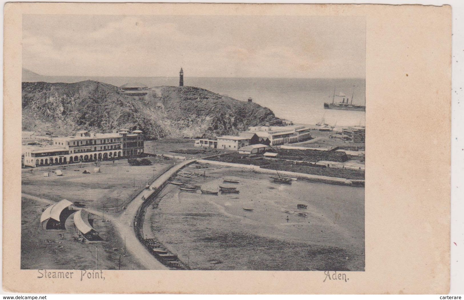 Cpa,yémen,aden,steamer Point ,par Turkish Shop,j Benghiat Et Son,aden,hotel De L 'europe - Jemen